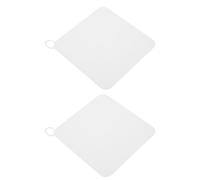 Toyvian 2pcs Silicone Sewer Covers for Bathtub and Drain, White Floor Drain Caps Blocking Food Waste and Preventing Sink Blockage, for Home Use and Wash Basin