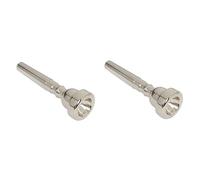 Toyvian 2pcs Silver Copper Trumpet Mouthpiece Accessory for Professional Players for High Register Performance School Bands