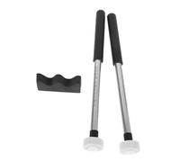 Toyvian 2pcs Slip Metal Handle Mallets with Felt Heads for Ethereal Drum and Xylophone Comfortable Lightweight Percussion Accessories for Adults