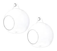 Toyvian 2pcs Small Pet Cooling House Glass Nest for Hamsters Guinea Pigs Hedgehogs Summer Cooling Hideout Bed for Small Animals