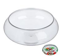 Toyvian 2pcs Small round Plastic Fish Bowls 2800ml Desktop Aquarium Tanks for Goldfish and Turtles, Compact Tabletop Fish Tanks Suitable for Office and Home Decor