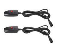 Toyvian 2pcs Smoke Machine Signal Controller with 3-pin Interface, Stable Interface and Wired Convenience Fog Machine Replacement Part for Festival Party and Event Crews