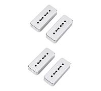 Toyvian 2pcs Soapbar Pickup Covers Pole Spacing for Guitar Pickups Neck and Bridge Covers Fits Electric Guitar Bass Parts