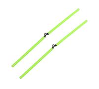 Toyvian 2pcs Soccer Training Pole Durable Marker Rods for Agility Speed Training for Athletes Green Design