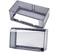 Toyvian 2pcs Socket Protective Cover for Type Outlets Weatherproof Enclosure for Indoor and Outdoor Use Splash and Easy to Install for Home Office Kitchen and Bathroom
