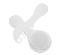 Toyvian 2pcs Soft Bristles Hair Brush and Comb Set for Newborns Gentle Scalp Massage Cradle Cap Remover Comprehensive Grooming Kit for Boys Sensitive Skin Friendly