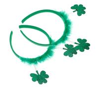 Toyvian 2pcs Soft Headband Saint Patrick's Day Themed Headdress Prop for Festival Celebration Hair Decor for Irish Party Occasion