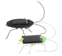 Toyvian 2pcs Solar Powered Insect Simulation Educational Stem Kit for Boys Students Realistic Solar Energy Bug Models No Battery Needed Outdoor Learning Gift