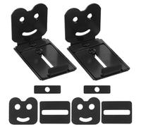 Toyvian 2pcs Soundbar Wall Mount - 3.14''-5.1'' Depth Adjustable Heavy Duty Speaker System Mounting Shelf - Hanging Audio Brackets For Living Room Bedroom Black
