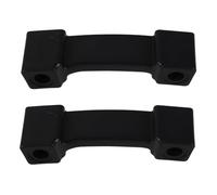 Toyvian 2pcs Speaker Rectangular Anti-skid Foot Pads Non-slip L-shaped Rubber Feet Pads for Speaker Stand Home Audio Equipment Supplies