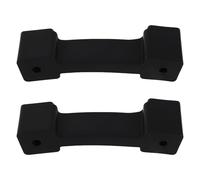 Toyvian 2pcs Speaker Rubber Foot Pads Replacement Anti-Skid Rectangular L-Shaped Feet for Speaker Stands Audio Systems Protection Supplies