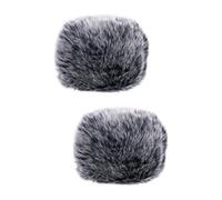 Toyvian 2pcs Splash Plush Microphone Cover for Ktv Singing Professional Microphone Wind Muff Protector Accessory