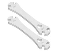 Toyvian 2pcs Spokes Wrench Bike Tool for Mountain Bikes High Strength Bicycle Spanner for Wheel Alignment Tension Correction and Precise Rim Truing Maintenance
