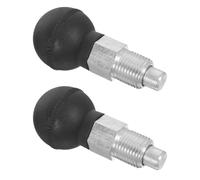 Toyvian 2pcs Spring Pull Pins: M16x15mm Plunger Pin For Exercise Machines - Ball Head Pull Knob Spare Parts - Bike Training Machine Replacement Parts For Gym