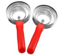 Toyvian 2Pcs Stainless Grooming Brush Ergonomic Hair Removal Tool for Livestock Easy to Clean Dirt Sweat From Horse Coat for Farm Use