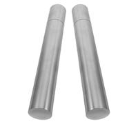 Toyvian 2pcs Stainless Steel Certificate Tube Holder for Documents and Diplomas with Moisture-Resistant Design and Excellent Sealing Performance, Cylindrical Storage Tube for Home Storage