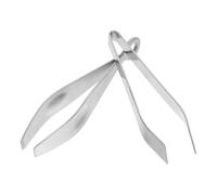 Toyvian 2Pcs Stainless Steel Food Hair Tweezer Set for Kitchen and Personal Care Multifunctional Fish Bone and Chicken Hair Remover with 430 Slanted and 304 Flat Tips