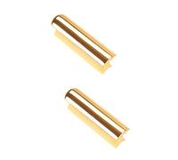 Toyvian 2pcs Stainless Steel Hawaiian Slide Bar for Electric Guitar Ergonomic Design Finish for Lap Slide Playing and Enhanced Sustain