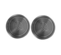 Toyvian 2pcs Stainless Steel Measuring Cups Food Grade Graduated Containers for Accurate Baking Cooking Versatile Lightweight Portable Rice Flour Measurement