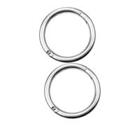 Toyvian 2pcs Stainless Steel Nose Rings for Cattle Nose Circle Livestock Management Tool for Safe Animal Movement Comfortable Fit and Easy Maintenance