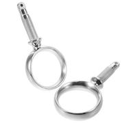 Toyvian 2pcs Stainless Steel Oar Lock Brackets for Kayak and Row Boat, 50mm Caliber Ring Shaped Paddle Holders with Enhanced Stability and Side Mount Design, for Professional Sailors