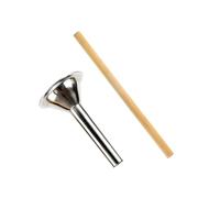 Toyvian 2pcs Stainless Steel Sausage Filler Tubes for Homemade Sausage Making Meat Stuffer Kit Suitable for Ground Beef Pork Turkey Venison Easy to Clean and Use