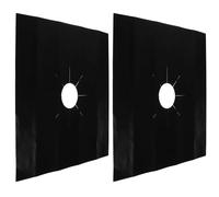 Toyvian 2pcs Stove Burner Covers Household Stove Covers Ptfe Reusable Prevents Oil Stains Overflow Kitchen Protectors for Gas Cleaning