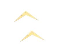 Toyvian 2pcs String Style Guitar Bridge Tailpiece Gold Metal v Shape Plate for Easy Installation Solid and Sturdy Design Replacement Accessory