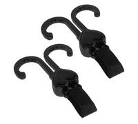 Toyvian 2pcs Stroller Hooks for Bags Stroller Hanger Clip Keyhole Design Shopping Cart Travel Essential