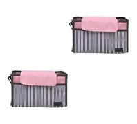 Toyvian 2pcs Stroller Organizer Bag Hanging for Buggy Diaper Storage Toys Pouches for Boy Girl Carriage