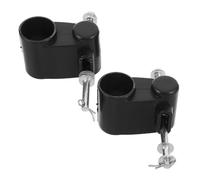 Toyvian 2pcs Stroller Wheel Connector Plastic Adapter for Carriage and Pushchair with 2.5/2.2cm Hole Diameter, Versatile Fitment for Rear and Front Caster Mount, for Pushchair Maintenance