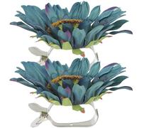 Toyvian 2Pcs Sunflower Curtain Tie Backs Drapery Holdback Clamps Window Binding Clips Decorative Curtain Holder for Home Bedroom