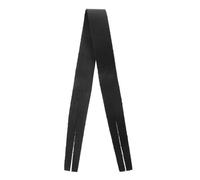Toyvian 2pcs Supple Cymbal Belt Black Ribbon Replacement Strap Professional Music Accessory Cowhide