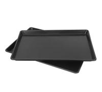Toyvian 2pcs Thickened Plastic Tray for Pet Cage Base, Easy Cleaning and Hygienic Dog Crate Replacement Pan with Seamless Edge for Indoor Use