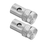 Toyvian 2pcs Throttle Brake Cable Ends Bicycle Brake Cable Ends Silver Metal Compact Design Impact Resistance Recreation Outdoor Sports