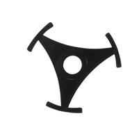 Toyvian 2pcs Triangle Record Player Spindle Adapter for 45 Rpm Vinyl Singles, Plastic Material with Secure Grip and Wear-resistant Design, for Music the Go and Gatherings