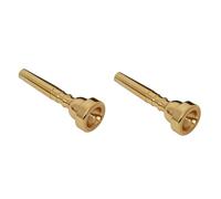 Toyvian 2pcs Trumpet Mouthpiece Replacement Copper Design for Golden Trumpets for High Register Sound Musical Instrument Accessory