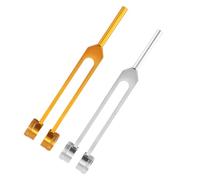 Toyvian 2pcs Tuning Fork Ear Cleaning Tools Nerve Sensory Testing Vibrational Therapy for Adults Professional Design Mental Relaxation Mood Soothing