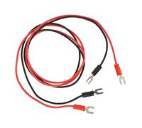 Toyvian 2pcs u Electric Leads Cable for Teaching Supply Safe Insulation Comfortable Grip for Medical Equipment Electrical Engineering