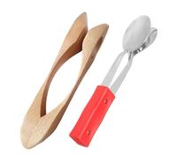 Toyvian 2pcs Unique Sound Musical Spoons Wooden Wind Spoon Metronome Rhythm Instrument for Boys and Girls Adults Music Education Tool