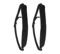 Toyvian 2pcs Universal High Chair Straps, Portable and Easy to Clean Safety Harness, Stretchable Cotton and Polyester Belt for Travel and Restaurant Use