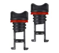 Toyvian 2pcs Universal Kayak Drain Hole Plug Waterproof Nylon Boat Scupper Stopper with Easy Installation for Marine and Outdoor Use, Black Kayak and Raft Accessory