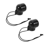 Toyvian 2pcs Universal Scuba Tank Valve Cap 2 Inch Black Pvc Diving Bottle Protector with Dust Protection and Portable Pipe Shape for Underwater Diving and Snorkeling Gear
