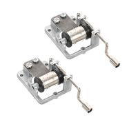 Toyvian 2pcs Vintage Eight Tone Movement for DIY Craft Projects Friendly Music Box Accessories for Creative Present Making
