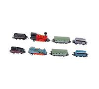 Toyvian 2pcs Vintage Steam Train Toy Pull-back Train Model for Boys and Girls Educational Plaything to Enhance Creativity and Recognition for Early Childhood Learning