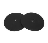 Toyvian 2pcs Vinyl Record Mat Felt Turntable Pad Increase Adhesion and Friction Protective Disc Mat for Home Using