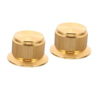 Toyvian 2pcs Volume Control Knob for Electric Guitar Aluminum Alloy Knob Hats for Amplifier Use in Studio Live Performance