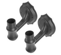 Toyvian 2pcs Wall Lamp Holders for Solar Lights, Sturdy Plastic Material with Space-Saving Design, Suitable for Yard and Lawn Outdoor Lighting Accessories