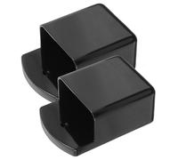 Toyvian 2pcs Wall Mounted Remote Controller Holder Remote Controller Wall Organizer 3.93x2.59x1.57in Abs Punch Free Sundries Storage Holder for Desks and Bedside Tables