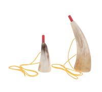 Toyvian 2pcs War Trumpet Pirate Horn Trumpet Festivals Prop Wind Instruments Festivals Horn Medieval Funny Cosplay Party Props Drinking Bull Animal Ox